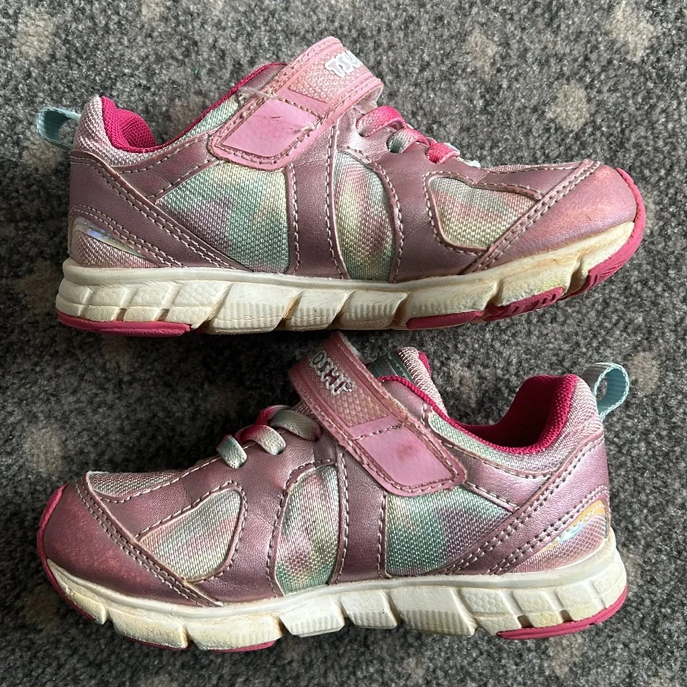 Tsukihoshi pink metallic sneakers size 9 - Picture 4 of 5